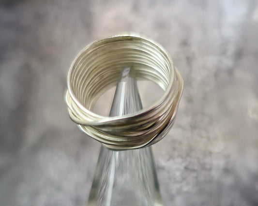 Allsopp, Disa - Silver Round Wire Spaghetti Ring