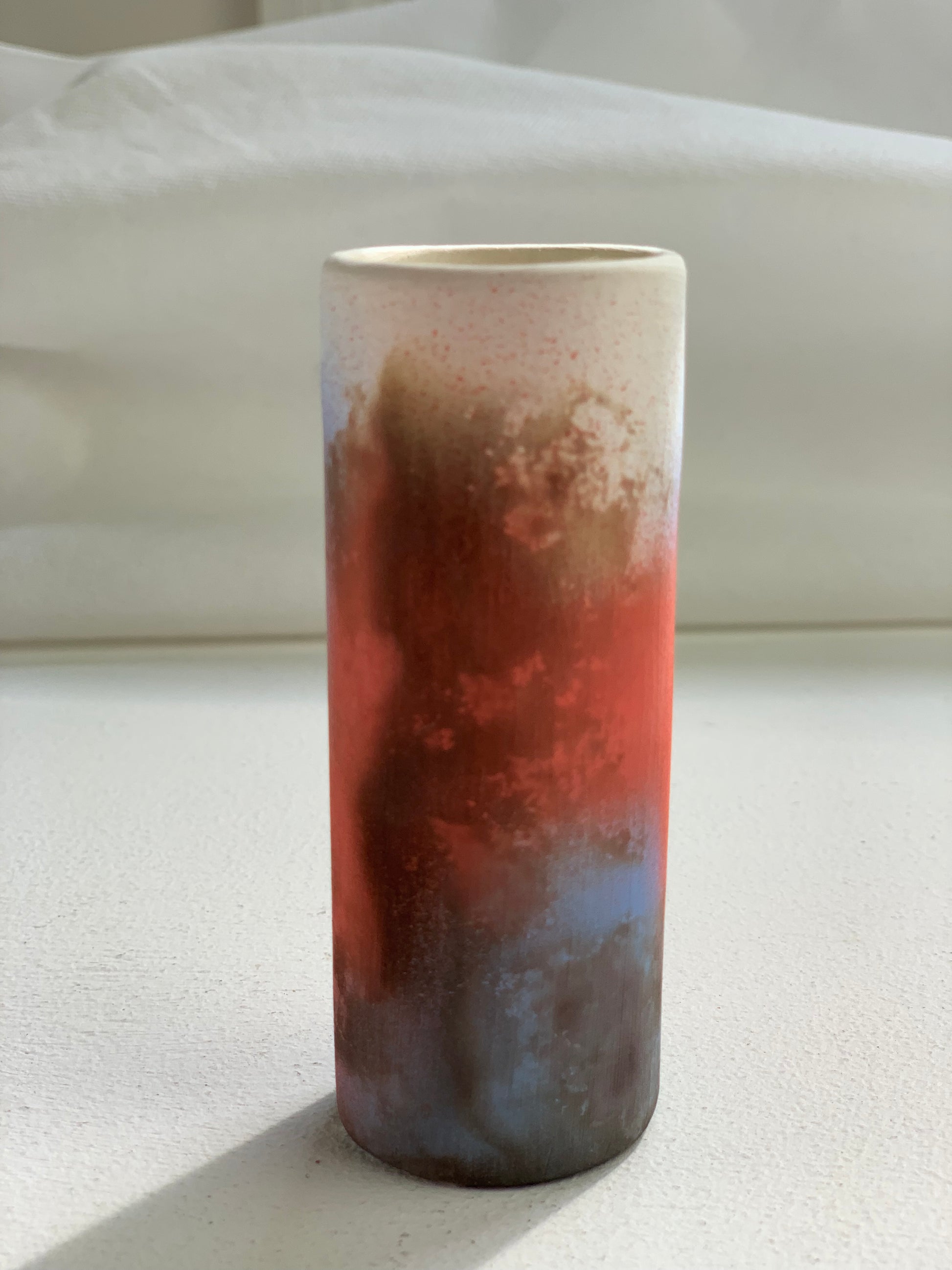 Wolfe Murray, Tessa – Blue/Red Bud Vase – Primavera Gallery