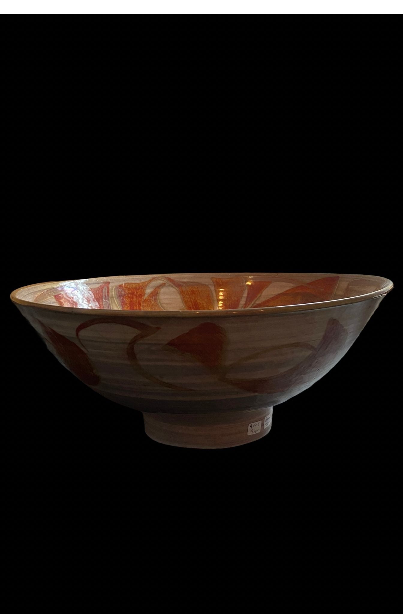 Caiger-Smith, Alan – Lustreware Bowl (Repaired) Orange