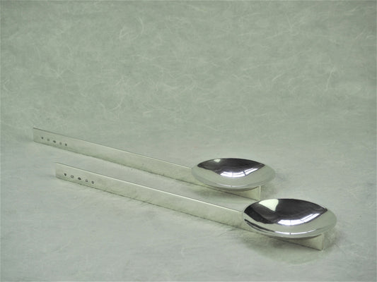 Scholes, Jacqui - Set of 2 Sterling Silver Serving Spoons